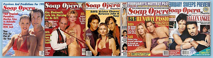 Back Issues of Soap Opera Magazine from 1991 thru 1999
