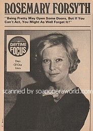 Interview with Rosemary Forsyth of Days of Our Lives